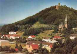 Delcampe - Hohenecken Kaiserslautern Rheinland-Pfalz Burgruine Kirche Kirchturm Daecher Wal - Kaiserslautern