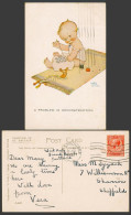Delcampe - MABEL LUCIE ATTWELL 1922 Old Postcard Problem In Reconstruction, Stitching A4691 - Non Classés
