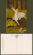 Delcampe - Ida Rentoul Outhwaite Old Postcard Fairy Girl Tossing Up The Rainbow Bubbles 72. - Non Classés