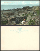 Delcampe - Northern Ireland Co Antrim Old Postcard GIANT'S WELL Giant's Causeway Lady Woman - Non Classés