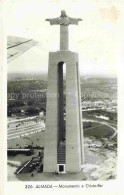 Delcampe - Almada Setubal PT Monumento-a-Cristo-Rei Statue Kreuz Flugzeugtragflaeche Landsc - Andere & Zonder Classificatie