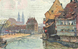 Delcampe - NueRNBERG  CITY Insel-Schuett Pegnitz Fachwerkhaeuser Kirchtuerme Boote - Nürnberg