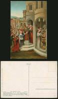 Delcampe - Hans Memling Bruges Arrival In Rome Die Ankunft In Rom Artist Drawn Old Postcard - Non Classés