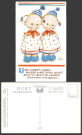 Delcampe - MABEL LUCIE ATTWELL Old Postcard Twin Happy Ladies Twins, London Seen Queen 5137 - Non Classés
