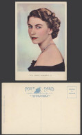 Delcampe - H.M. QUEEN ELIZABETH II Portrait By Dorothy Wilding Necklace Old Colour Postcard - Non Classés