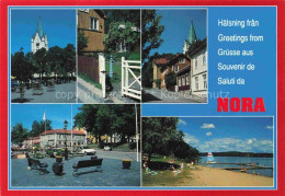 Delcampe - Nora Solna Sweden Kirche Ortspartie Platz Strand - Schweden