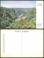 Delcampe - S. Rhodesia Old Colour Postcard The Victoria Falls Bridge By Victoria Clark No.1 - Non Classés