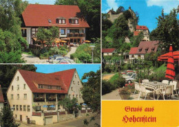 Delcampe - Hohenstein Hersbruck Hotel Landgasthof Hohensteiner Hof Terrasse Blick Zur Burg - Hersbruck
