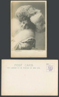 Delcampe - Actress Miss MARIE STUDHOLME Wear Fur Scarf Large Hat Old Real Photo UB Postcard - Acteurs