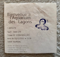 Delcampe - Ticket Entree Aquarium - New-Caledonia - Eintrittskarten