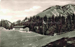 Delcampe - Schwarzenkopfhuette 1336m Schliersee Bayern Brecherspitz Wildes-Fraeulein Fahnen - Schliersee