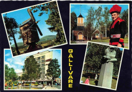 Delcampe - Gaellivare Sweden Windmuehle Schloss Hotel Monument - Schweden