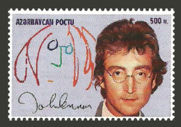 Delcampe - AZERBAIJAN 1995 POP ROCK MUSIC JOHN LENNON 15TH DEATH ANNIVERSARY SET MNH - Aserbaidschan