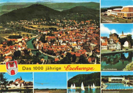 Delcampe - Eschwege Fliegeraufnahme Stadthalle Schulbergblick Schwimmzentrum Segelflugplatz - Eschwege