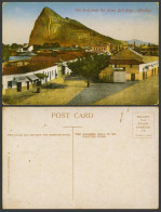 Delcampe - Gibraltar Old Colour Postcard The Rock From LINEA BULL RING Street Benzaquen Co. - Gibraltar
