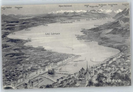Delcampe - 1200 Genève Genf - Panorama Lac Leman AKU2 - 50573988 - Genève