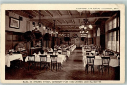 Delcampe - 4000 Basel Bâle Gebrauchsspuren Keine AK Gasthaus Brauner Mutz Esssaal 1... - 10397989 - Basel