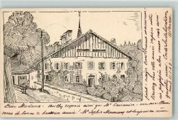 Delcampe - 2056 Dombresson 1908 Künstlerkarte Pfarrhaus Sign Ort Lt. Stempel - 13172669 - Dombresson 