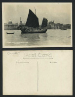 Delcampe - China Old R.P. Postcard Chinese Junk In Whangpoo River Shanghai, Sailing Boat RP - China