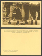 Delcampe - Burma Old Postcard Entrance Of Burmese Pagoda Temple, Men Women, Birmanie Pagode - Myanmar (Burma)