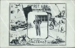 Delcampe - Bf197 Cartolina Palermo 4 Reggimento Addestramento Reclute - Regimente