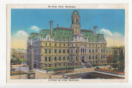 Delcampe - B77397 L Hotel De Ville  Montreal Canada Scan Front/back Image - Ohne Zuordnung