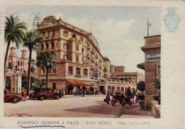 Delcampe - # SAN REMO: ALBERGO EUROPA E PACE 1955 - Imperia