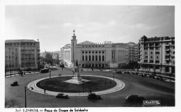 Delcampe - A874 Lisboa Lisbon Praca De Duque De Saldanha RPPC Vintage Postcard - Lisboa