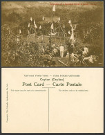 Delcampe - Ceylon Old Postcard Cremation Of A Buddhist Priest At Kandy - Funeral Ceremony - Sri Lanka (Ceylon)