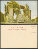Delcampe - Burma Burmese Old Colour UB Postcard The Mingoon Bell Near Mandalay, Men Myanmar - Myanmar (Burma)