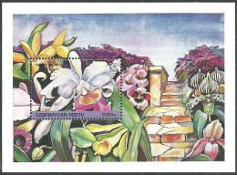 Delcampe - AZERBAIJAN 1995 FLOWERS ORCHIDS SINGAPORE 95 M/SHEET MNH - Aserbaidschan