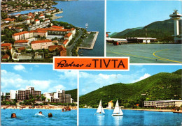 Delcampe - 0208 / Tivat – Town, Airport And Coastal Resort Multiview – Tivat – Montenegro - Aerodrome