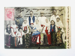 Delcampe - Rare! Romania:Familles De Domnesti A Muscel C.p.voyage 1906/Families From Domnesti In Muscel 1906 Mailed Postcard - Rumänien