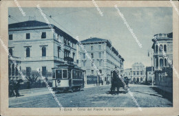 Delcampe - Bg372 Cartolina Padova Citta' Corso Del Popolo E La Stazione Tram - Padova (Padua)