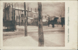 Delcampe - Bg415 Cartolina Cervignano Nevicata 1917 Provincia Di Udine - Udine