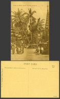Delcampe - Burma Old Postcard Shwe Dagon Pagoda Rangoon, Burmese Temple Native Monks Street - Myanmar (Burma)