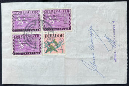 Delcampe - 1962 Ecuador Birds Galapagos Map Parakeet Postal Money Order - Ecuador
