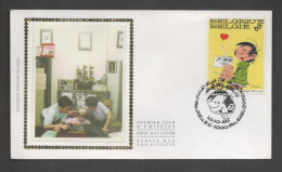Delcampe - FDC Zijde : Nr 2484 Stempel: Bruxelles 1000 Brussel - 1991-2000