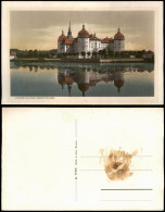 Delcampe - Ansichtskarte Moritzburg Kgl. Jagdschloss Spiegelt Sich Im Schlossteich 1928 - Moritzburg