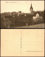 Delcampe - Ansichtskarte Kohren-Sahlis Kirche Und Ruine 1925 - Kohren-Sahlis