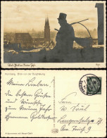 Delcampe - Ansichtskarte Nürnberg Totale Neujahr Schornsteinfeger 1940 - Nürnberg