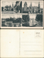 Delcampe - Ansichtskarte Aachen 4 Bild Dom Rathaus Elisenbrunnen 1940 - Aachen