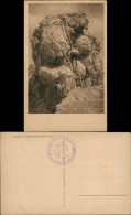 Delcampe - Birgsau-Oberstdorf (Allgäu) Bergsteiger Leiter Am Heilbronner Weg 1922 - Oberstdorf