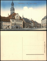 Delcampe - Ansichtskarte Waldenburg (Sachsen) Markt U. Rathaus. 1912 - Waldenburg (Sachsen)