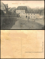 Delcampe - Ansichtskarte Waldenburg (Sachsen) Marktplatz Hotel Goldener Löwe 1912 - Waldenburg (Sachsen)