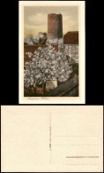 Delcampe - Ansichtskarte Kohren-Sahlis Burgruine Baumblüte 1925 - Kohren-Sahlis