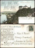 Delcampe - Leisnig Panorama-Ansicht Mit Schloss Mildenstein U. Liedtext 1906 - Leisnig