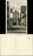 Delcampe - Ansichtskarte Nördlingen Langgasse - Am Bergertor 1931 - Nördlingen