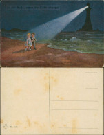 Delcampe - In Der Nacht, Wenn Die Liebe Erwacht! Kinder Künstlerkarte 1915 - Abbildungen