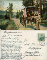 Delcampe - Ansichtskarte  Pfingsten Pentecost Kremserfahrt 1909 - Pfingsten